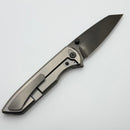 Chaves Knives Brad Blount Arrestor 229 Bright Stonewash Titanium Integral Handle & Bright Stonewash DLC M390