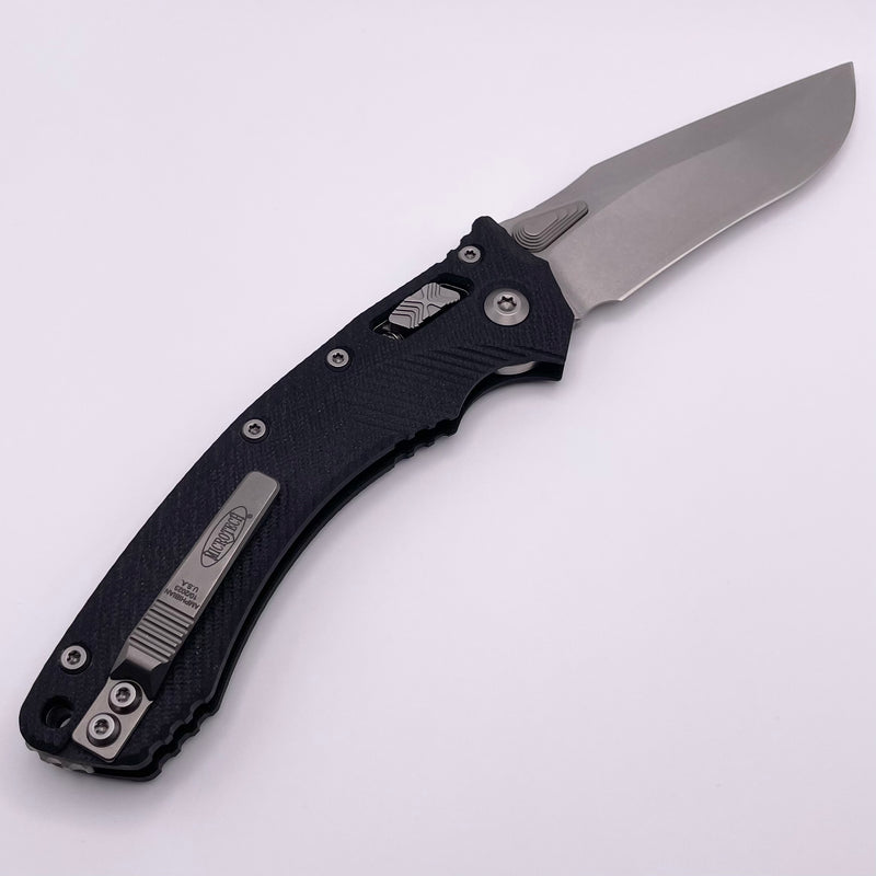 Microtech Amphibian RAM LOK Black Fluted G-10 & Stonewash M390MK 137RL-10FLGTBK Pre Owned