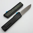 Chaves Dissident w/ Kelp Carbon Fiber Inlaid Black Battle Worn Aluminum Handle & Drop Point M390
