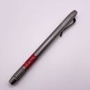 Borka Ti2Design BoltLiner Red Skulls Regular 5.1" Pen Pre Owned