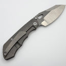 Custom Knife Factory & Rotten Design EVO 1.1 Custom One Off Titanium Handles w/ Compound Ground