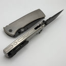 Chaves Knives Redencion 229 Integral w/ Bright Stonewash Titanium & DLC M390 Drop Point