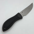 Spyderco Moran w/ Damasteel & FRN/Kraton Handle Fixed Blade Sprint Run FB01PGYD