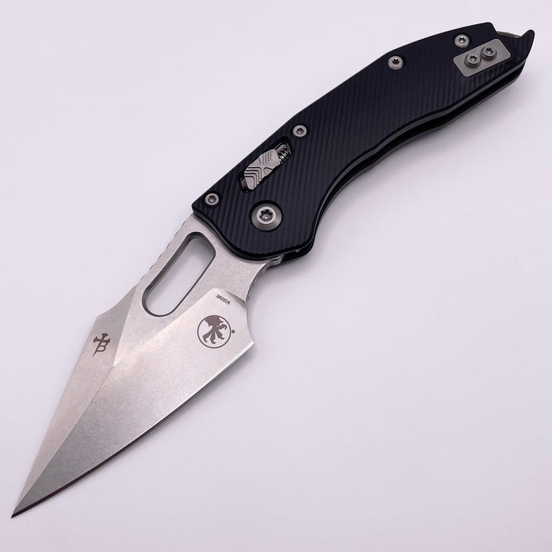 Microtech Knives Manual Stitch RAM LOK Fluted Black Aluminum & M390MK 169RL-10FL Pre Owned