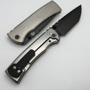Chaves Knives Redencion 229 Integral w/ Bright Stonewash Titanium & DLC M390 Tanto