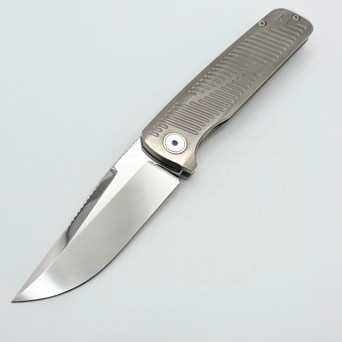 Custom Knife Factory Yeti Gnome 2.0 Polished Titanium & Polished M398