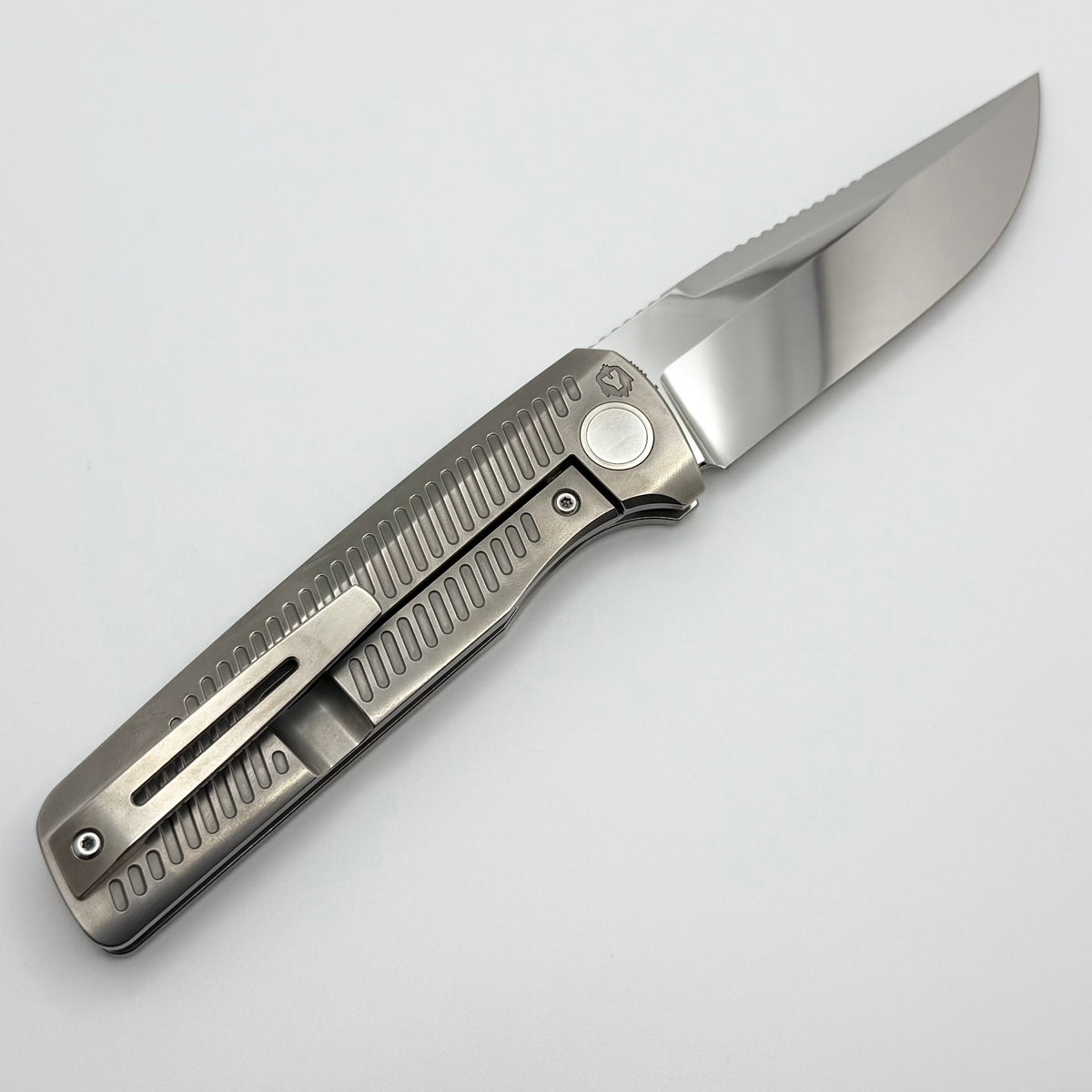 Custom Knife Factory Yeti Gnome 2.0 Polished Titanium & Polished M398