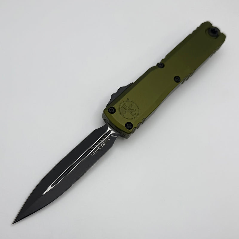 Factory Blem Microtech Ultratech Gen IV D/E Tactical Standard w/ OD Green Handle 11224-1OD
