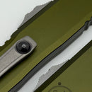 Grenade Blem Microtech UTX-85 Gen IV w/ OD Green Handle & Apocalyptic D/E M390MK 12324-10APOD