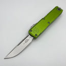 Factory Blem Microtech UTX-85 Gen IV w/ Neon Green Handle & Stonewash S/E M390MK 12314-10NG