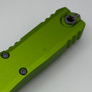 Factory Blem Microtech UTX-85 Gen IV w/ Neon Green Handle & Stonewash S/E M390MK 12314-10NG