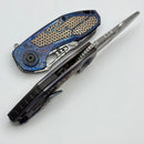 Custom Knife Factory PeaceDuke 2.0 Full Dress w/ Superconductor Inlaid ZircuTi Handles & Damasteel