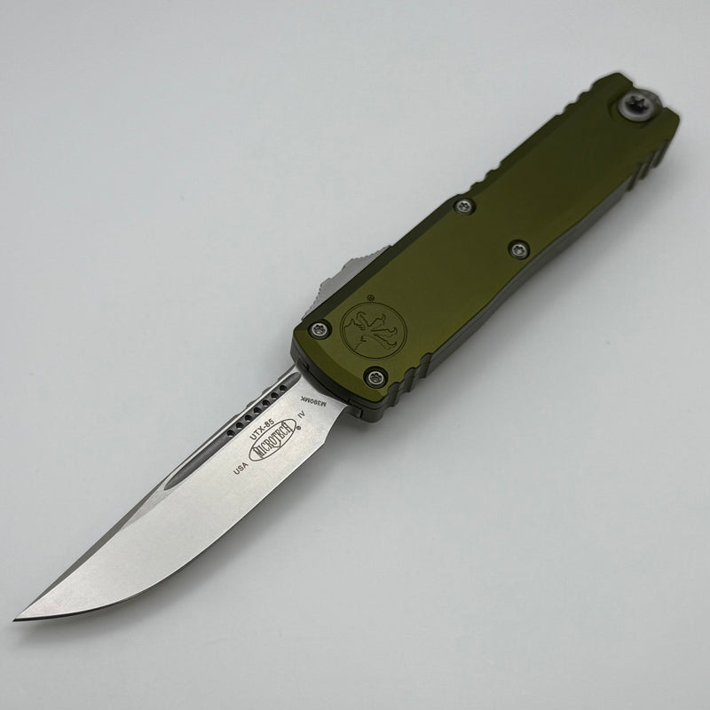 Microtech UTX-85 Gen IV w/ OD Green Handle & Stonewash S/E M390MK 12314-10OD