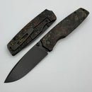 Custom Knife Factory Lex w/ Multi Color Carbon Fiber Handles & Blackwash M398