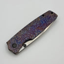 Custom Knife Factory Lex w/ Colored Crystal Titanium Handles & M398