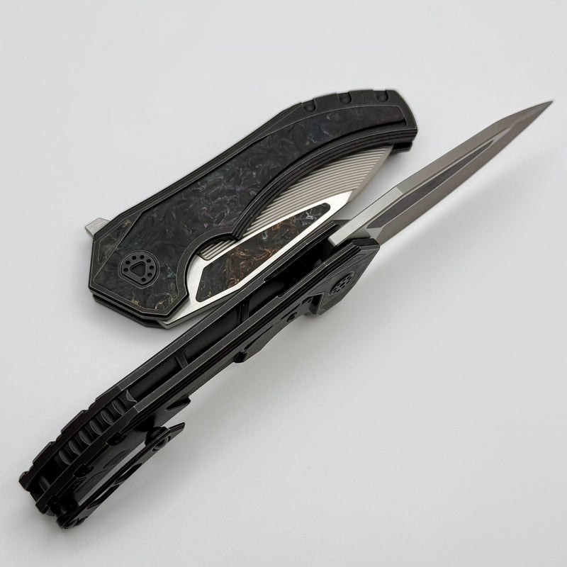 Custom Knife Factory & Mikkel Willumsen Gozer Titanium Handles w/ Colo