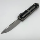Pre-Owned Microtech Scarab 2 Gen 3 S/E Natural Clear Apocalyptic Standard w/ Spine Fluted Blade 1278-10APNC