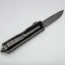 Pre-Owned Microtech Scarab 2 Gen 3 S/E Natural Clear Apocalyptic Standard w/ Spine Fluted Blade 1278-10APNC