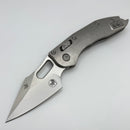 Pre-Owned Microtech Marfione Select Manual Stitch RAM LOK Titanium Handles & Stonewash M390MK w/ Double Vapor Blast & Bronze Accents 169RL-10MS1