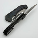 Custom Knife Factory & Mikkel Willumsen Gozer Titanium Handles w/ Blue Carbon Fiber Accents & M398