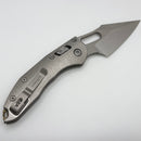 Pre-Owned Microtech Marfione Select Manual Stitch RAM LOK Titanium Handles & Stonewash M390MK w/ Double Vapor Blast & Bronze Accents 169RL-10MS1