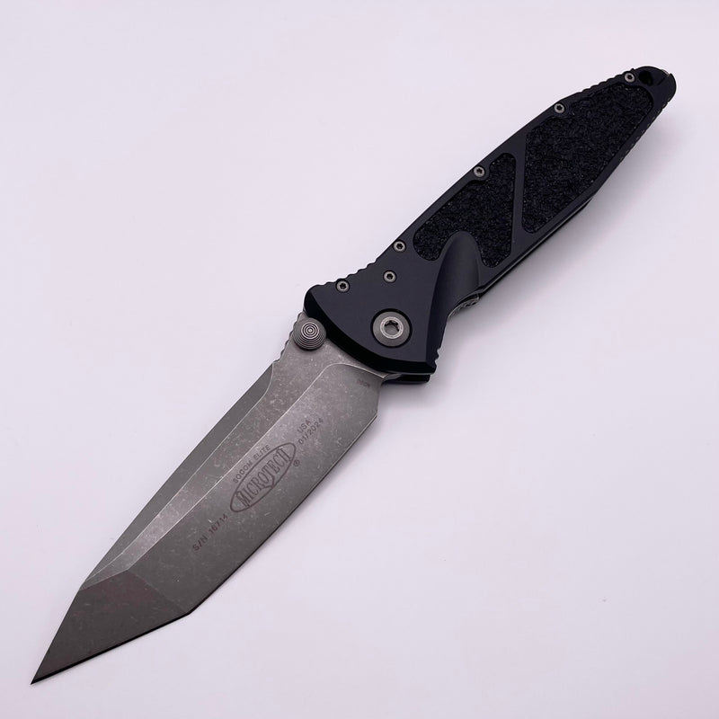 Microtech Socom Elite Tanto Edge Manual Black Apocalyptic Standard 161-10AP Pre Owned