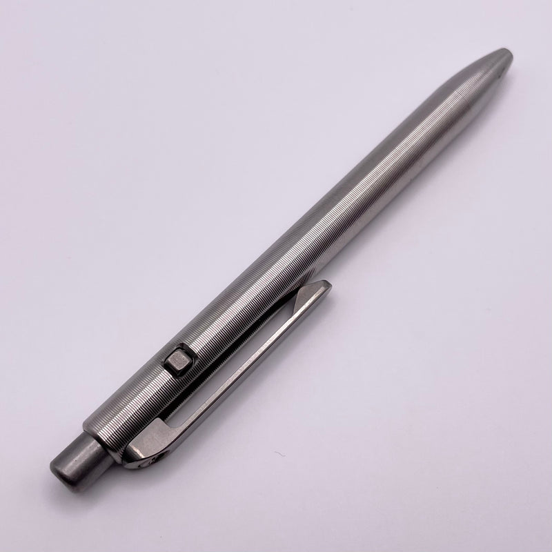Tactile Turn Titanium Slim Side Click Pen Mini 4.6" Pre Owned