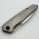 Custom Knife Factory Tasca Crystal Titanium Handles & M398