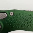 Factory Blem Microtech Borka Stitch Auto w/ Emerald Green Handles & Apocalyptic M390 169-10APEG