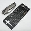 Pre Owned Marfione Custom MSI RAM LOK Mini Double Vapor Blast Titanium Handles w/ Double Vapor Accents & Two Tone Stonewash M390MK