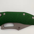 Factory Blem Microtech Borka Stitch Auto w/ Emerald Green Handles & Apocalyptic M390 169-10APEG