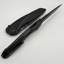 Custom Knife Factory Sukhoi-5 Blackwash Titanium Handles w/ Crystal Ti Backspacer & M398