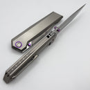 Poikilo Blade Salvator Standard 1 w/ Titanium Handles & Pearlescent Stonewash M398