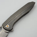 Pre-Owned Munroe Metalworks Draugr Custom Checked Titanium Handle & S90V