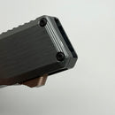 Pre Owned Chaves Dissident w/ Blue Steel Satin Handles & Stonewash Drop Point S35VN