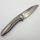 Pre-Owned Munroe Metalworks Draugr Custom Checked Titanium Handle & S90V