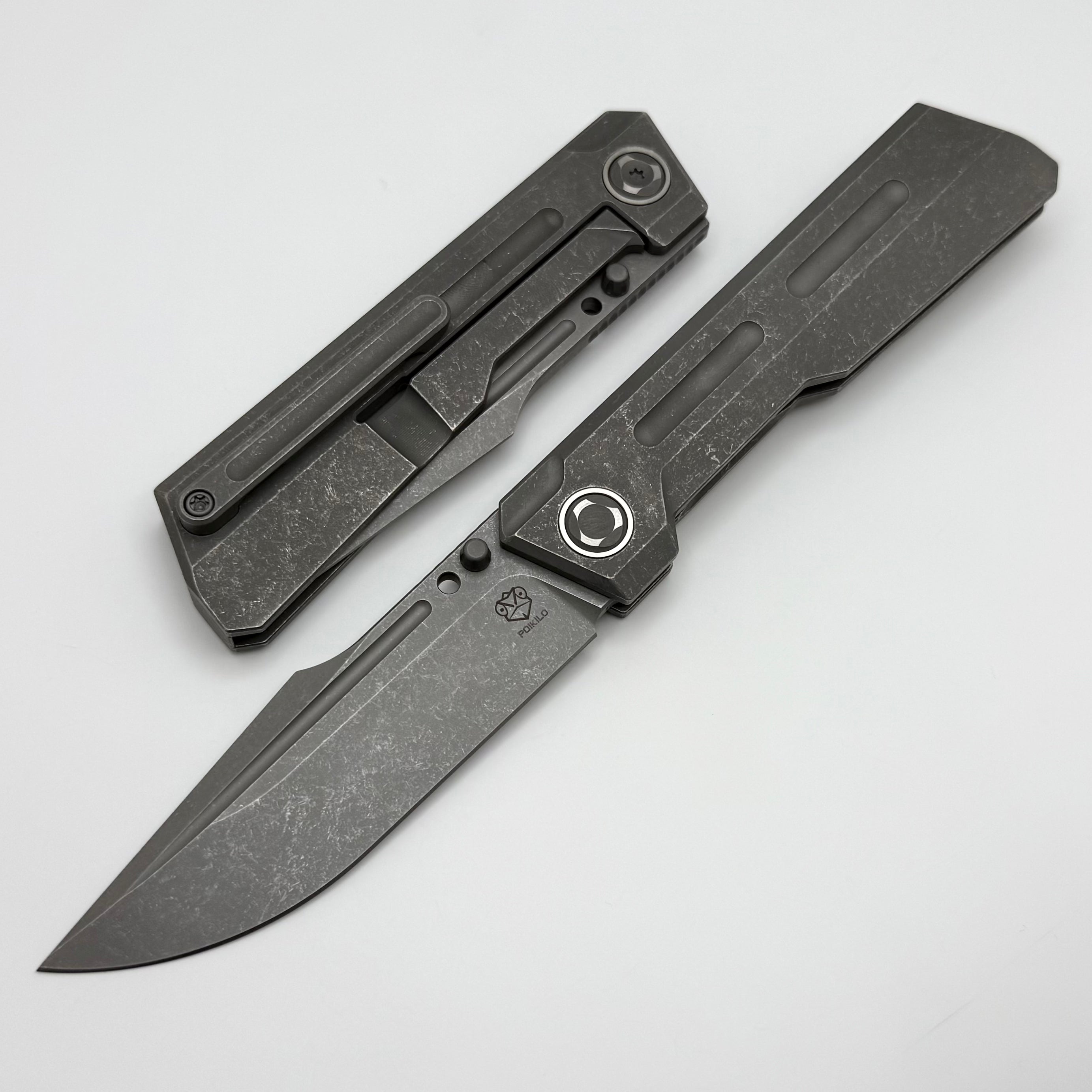 Poikilo Blade Marlin Standard 2 Dark Stonewash w/ Titanium Handles & M