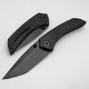 Poikilo Blade Tuna Standard 1 w/ Woodgrain Carbon Fiber Handles & Dark Stonewash M398