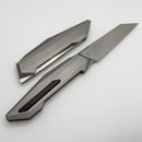 Poikilo Blade Prism Small w/ Titanium Handles & Pearlescent Stonewash M398
