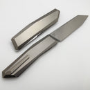 Poikilo Blade Prism Large w/ Titanium Handles & Pearlescent Stonewash M398