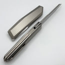 Poikilo Blade Prism Large w/ Titanium Handles & Pearlescent Stonewash M398