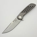 Reate Knives Remedy Titanium Handle w/ Belt Satin Elmax