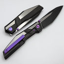 Poikilo Blade Komodo w/ Titanium Handles & Two Tone Dark Stonewash M398