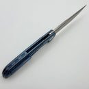 Reate Knives Remedy Blue Titanium Handle w/ Belt Satin Elmax
