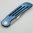 Reate Knives Remedy Blue Titanium Handle w/ Belt Satin Elmax