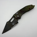 Pre-Owned Microtech Borka Stitch Auto Partial Serrated Outbreak 169-2OBS