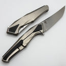 Poikilo Blade Rhino Standard 2 w/ Titanium Handles & Pearlescent Stonewash M398