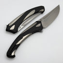 Poikilo Blade Orca Standard w/ Titanium Handles & Pearlescent Stonewash M398