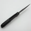 Reate Knives Remedy Fat Carbon Black Glass Handle w/ Belt Satin DLC Elmax