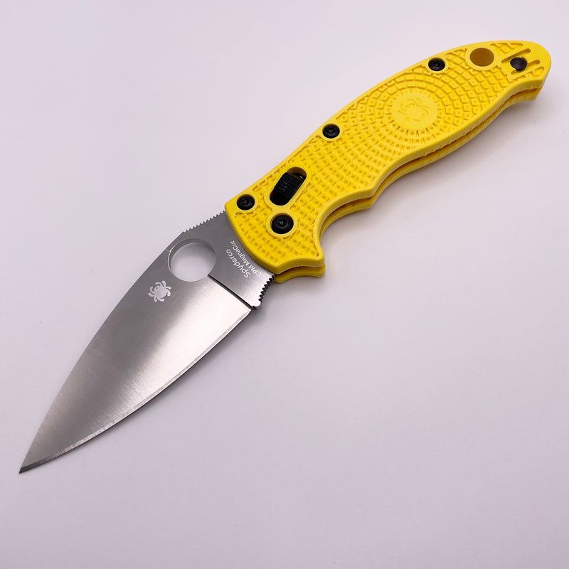 Pre Owned Spyderco Manix 2 Lightweight Salt Yellow & MagnaCut C101PYL2